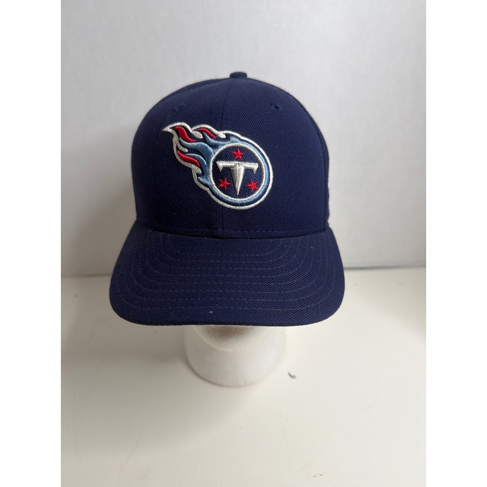 Vintage New Era 59FIFTY Tennessee Titans Fitted Hat Navy Blue 7 1/4 Made in USA